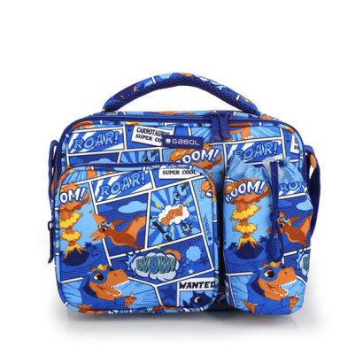 SAC A GOUTER THERMIQUE - DINO - BLEU