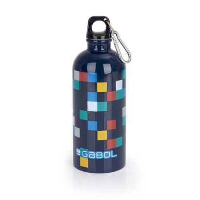 GOURDE EN ACIER INOXIDABLE - CUBIK - BLEU MARINE