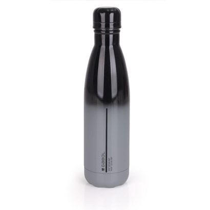 GOURDE EN ACIER INOXIDABLE - COYOTE - NOIR